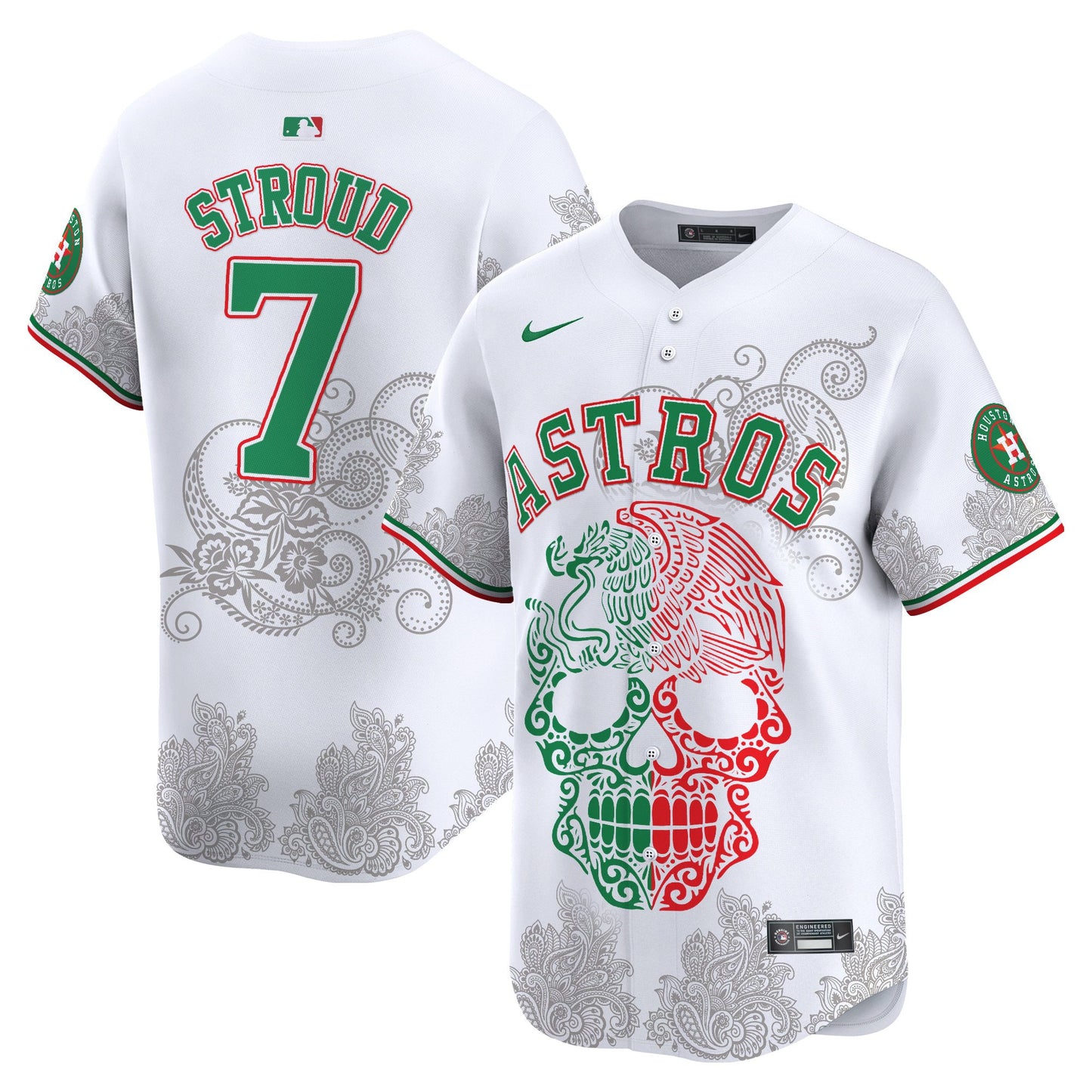 Astros Aztec Warrior Skull Vapor Limited Jersey - Printed