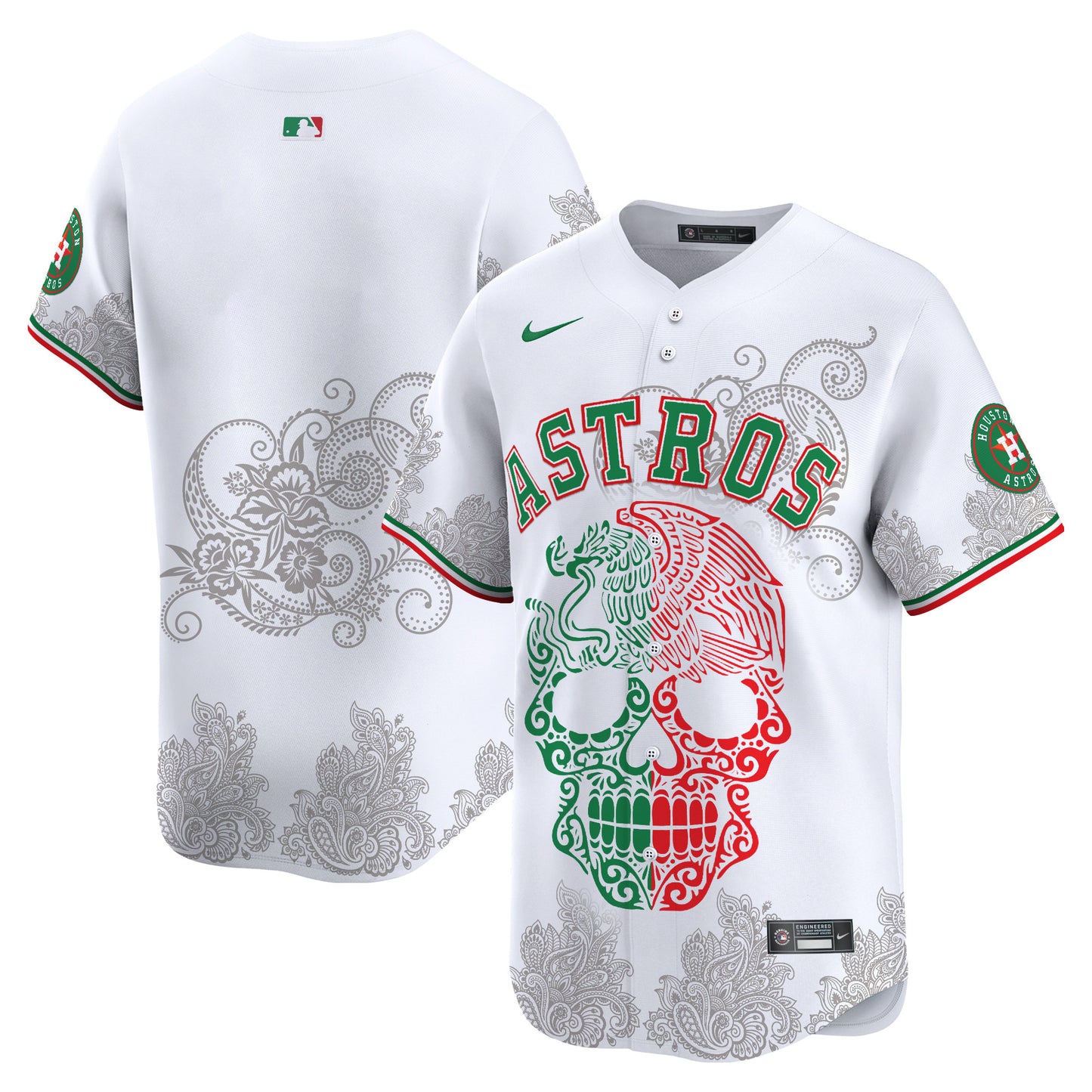 Astros Aztec Warrior Skull Vapor Limited Jersey - Printed