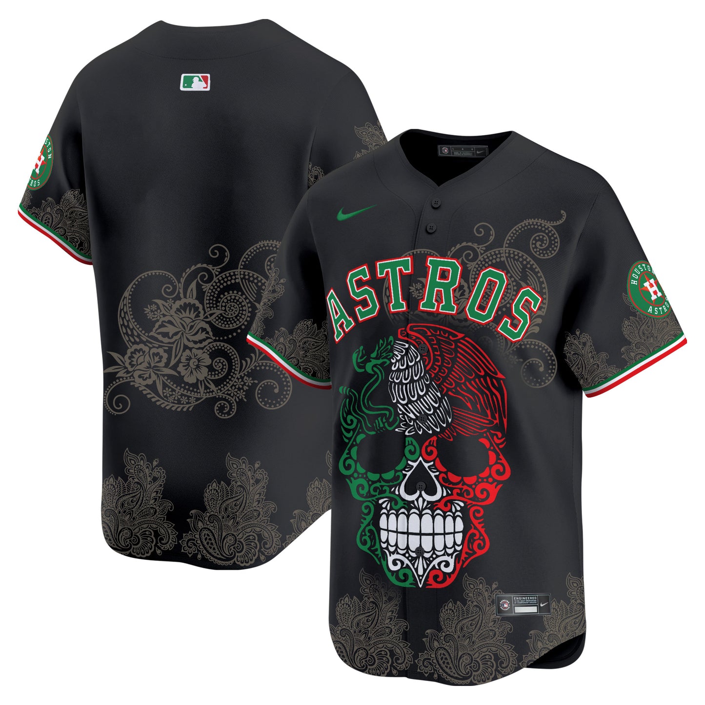 Astros Aztec Warrior Skull Vapor Limited Jersey - Printed