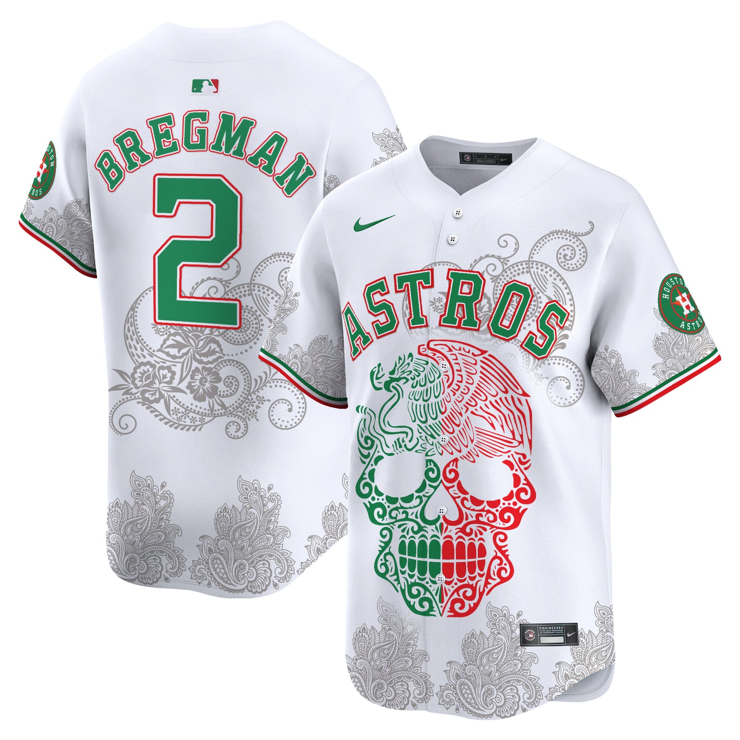 Astros Aztec Warrior Skull Vapor Limited Jersey - Printed