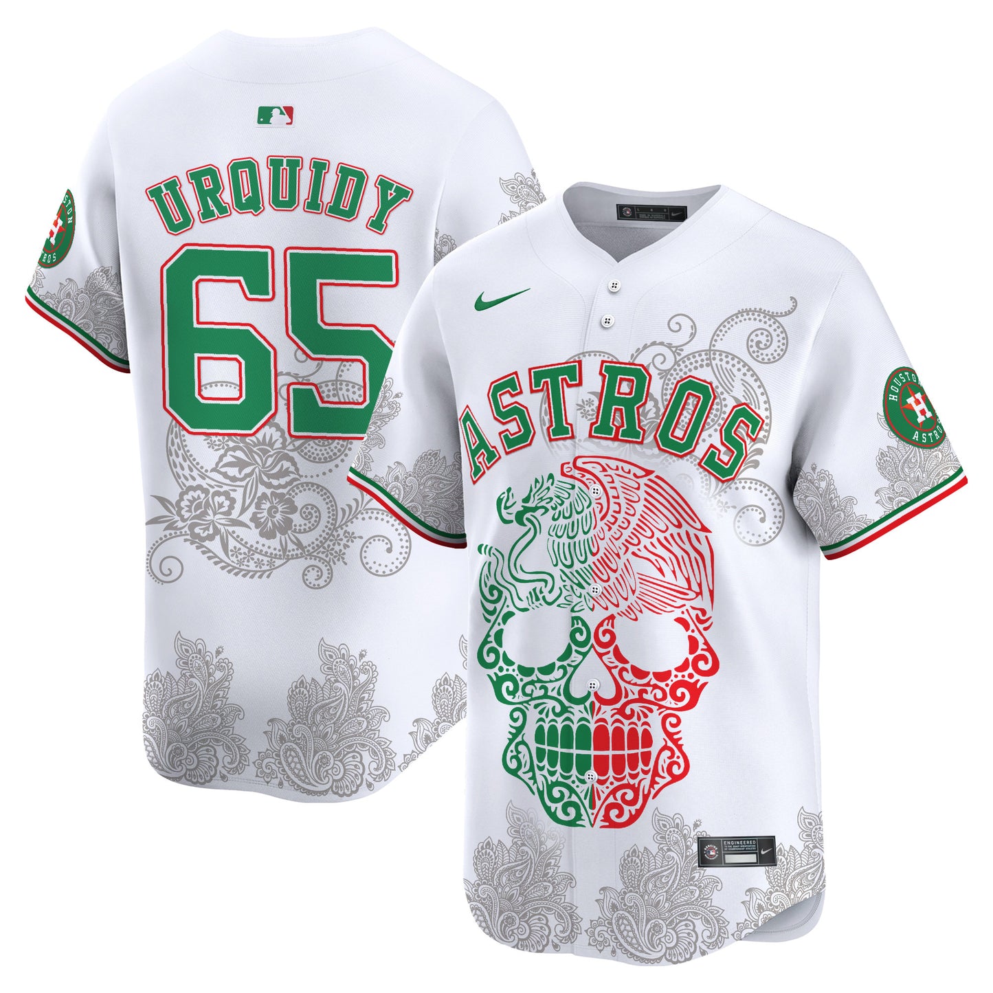 Astros Aztec Warrior Skull Vapor Limited Jersey - Printed