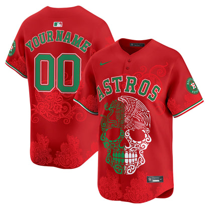 Astros Aztec Warrior Skull Vapor Limited Custom Jersey - Printed