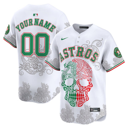 Astros Aztec Warrior Skull Vapor Limited Custom Jersey - Printed