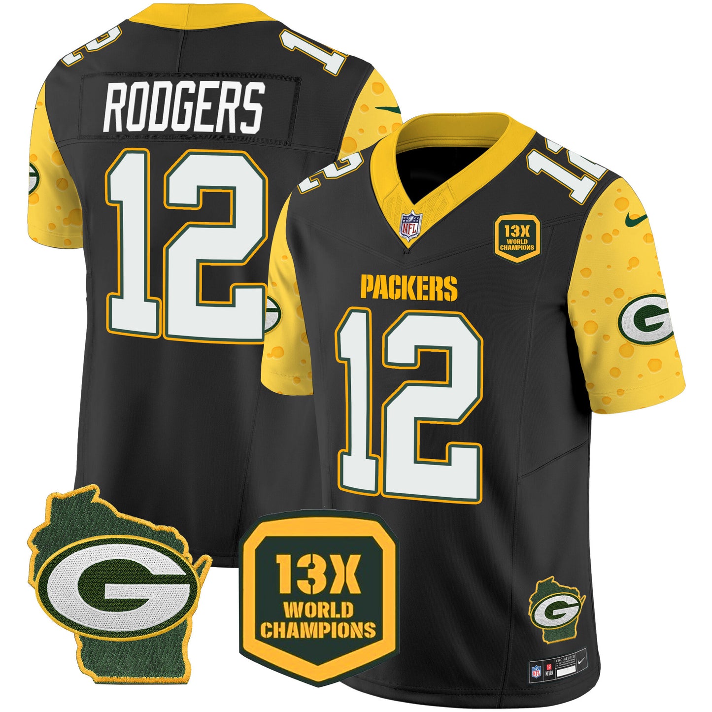 Packers Cheese Vapor Limited Jersey – All Stitched