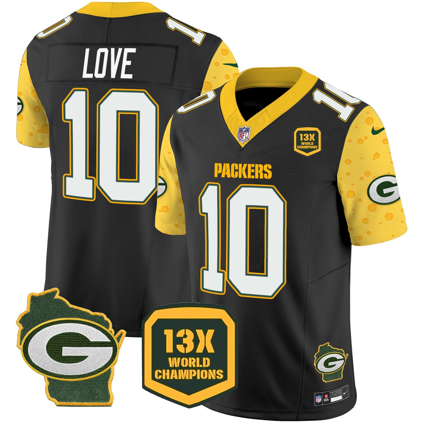 Packers Cheese Vapor Limited Jersey – All Stitched