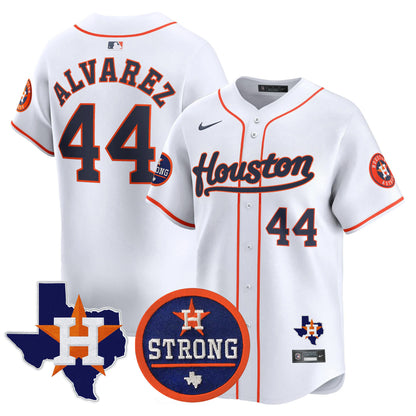 Astros Houston Strong Patch Vapor Premier Limited Jersey - All Stitched