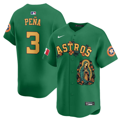 Astros Mexico Guadalupe Vapor Premier Limited Jersey - Printed