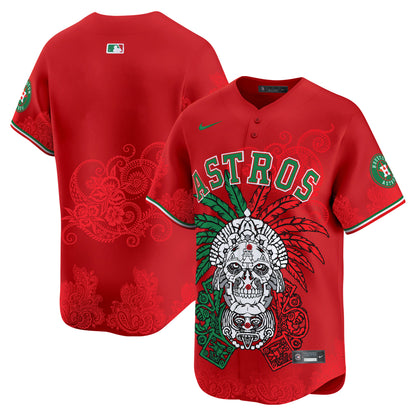 Astros Aztec Warrior Skull Vapor Premier Limited Jersey V2 - Printed