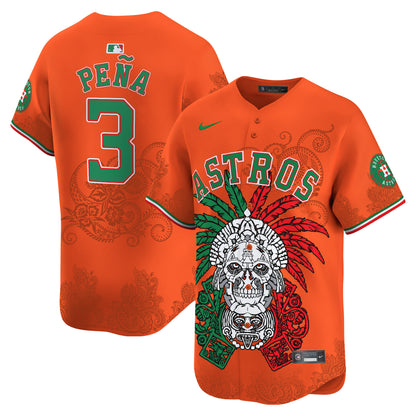 Astros Aztec Warrior Skull Vapor Premier Limited Jersey V2 - Printed