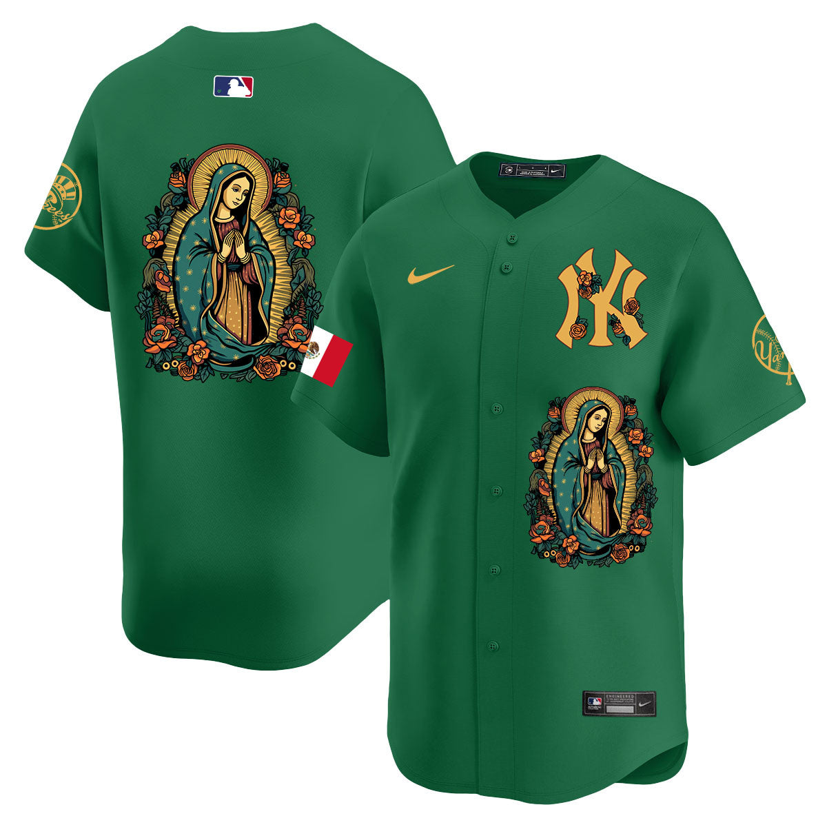 Yankees Mexico Guadalupe Vapor Premier Limited Jersey - Printed