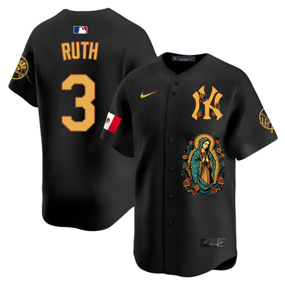 Yankees Mexico Guadalupe Vapor Premier Limited Jersey - Printed