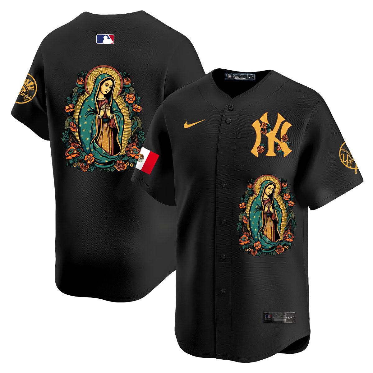 Yankees Mexico Guadalupe Vapor Premier Limited Jersey - Printed