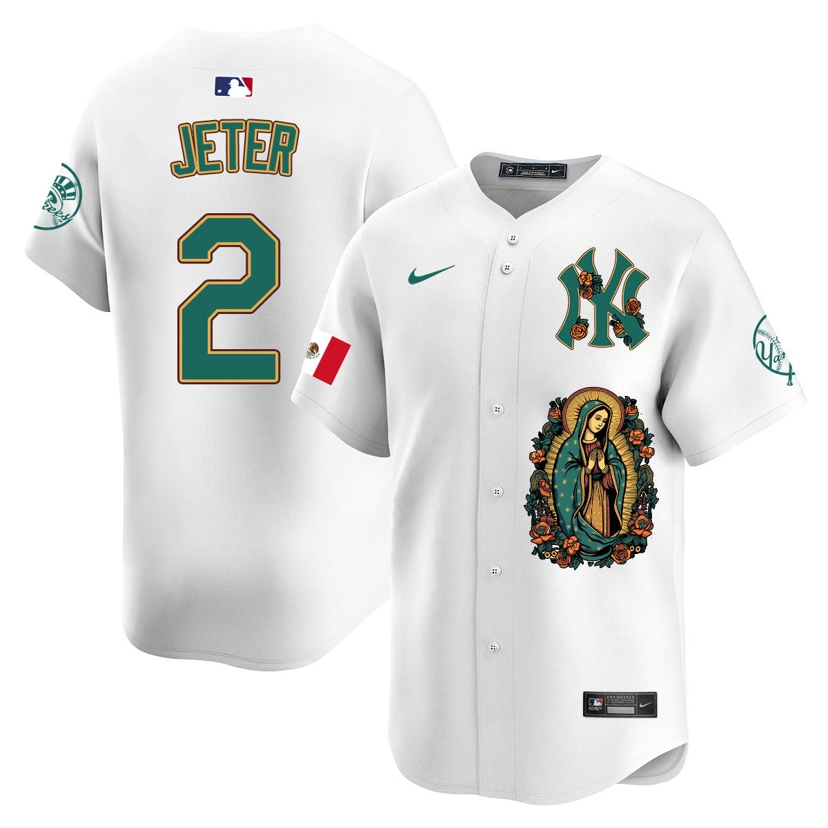 Yankees Mexico Guadalupe Vapor Premier Limited Jersey - Printed