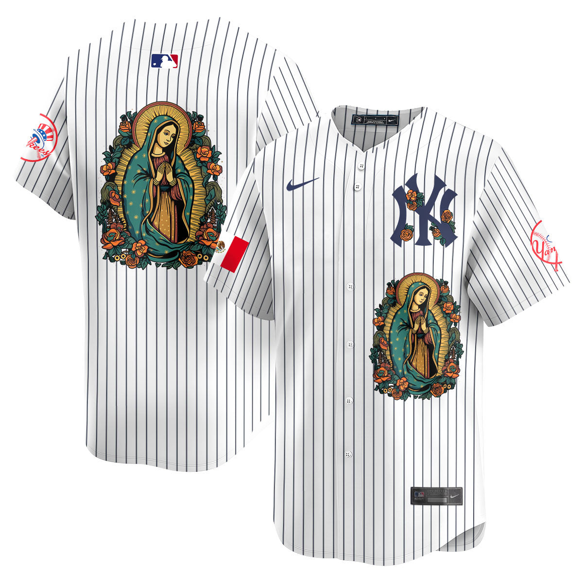 Yankees Mexico Guadalupe Vapor Premier Limited Jersey - Printed