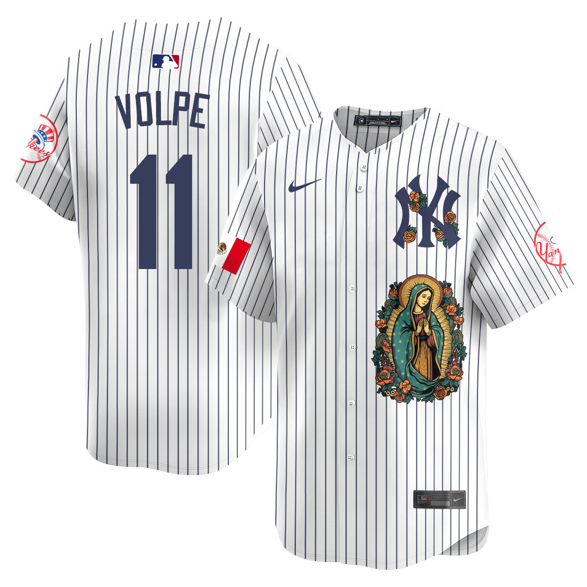 Yankees Mexico Guadalupe Vapor Premier Limited Jersey - Printed