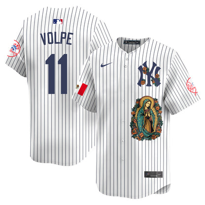 Yankees Mexico Guadalupe Vapor Premier Limited Jersey - Printed