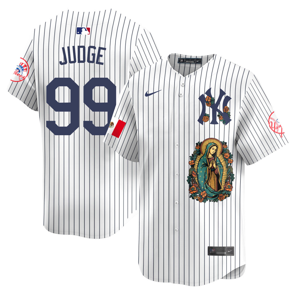 Yankees Mexico Guadalupe Vapor Premier Limited Jersey - Printed