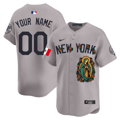 Custom Yankees Mexico Guadalupe Vapor Premier Limited Jersey N1 - Printed