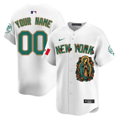 Custom Yankees Mexico Guadalupe Vapor Premier Limited Jersey N1 - Printed