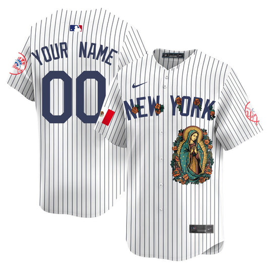 Custom Yankees Mexico Guadalupe Vapor Premier Limited Jersey N1 - Printed