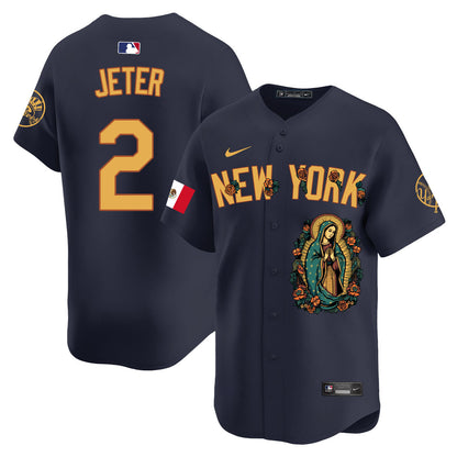 Yankees Mexico Guadalupe Vapor Premier Limited Jersey N1 - Printed