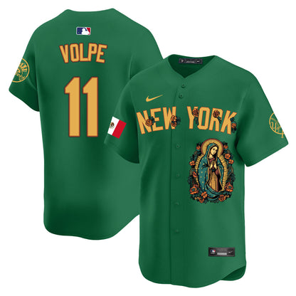 Yankees Mexico Guadalupe Vapor Premier Limited Jersey N1 - Printed