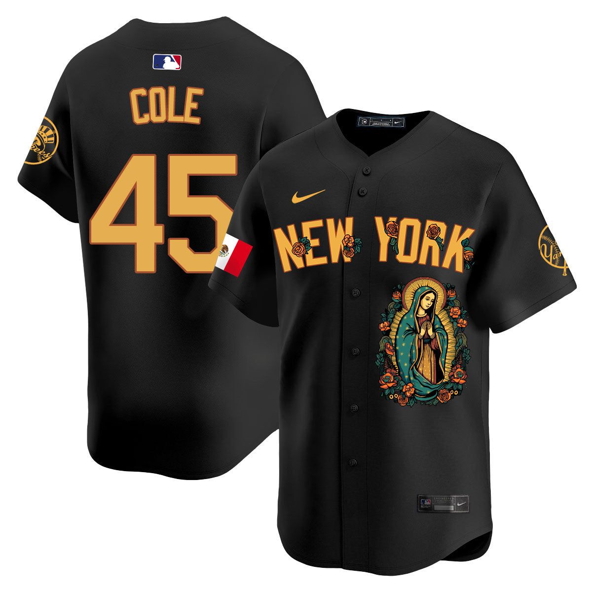 Yankees Mexico Guadalupe Vapor Premier Limited Jersey N1 - Printed