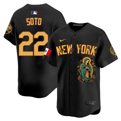 Yankees Mexico Guadalupe Vapor Premier Limited Jersey N1 - Printed