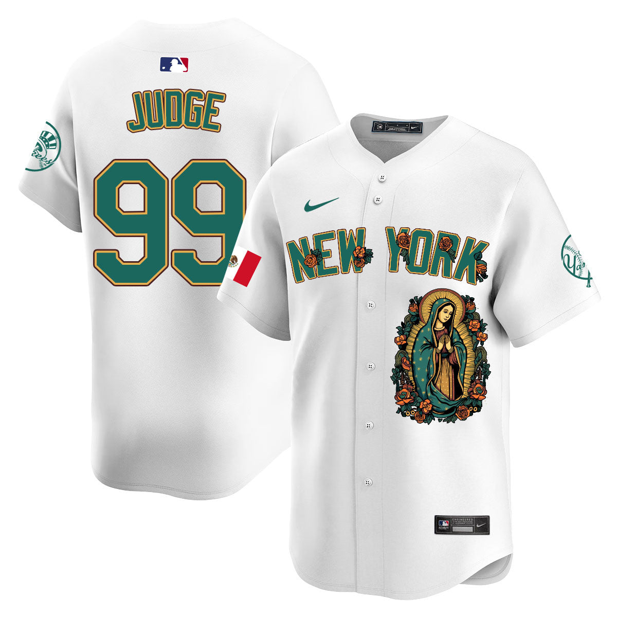 Yankees Mexico Guadalupe Vapor Premier Limited Jersey N1 - Printed