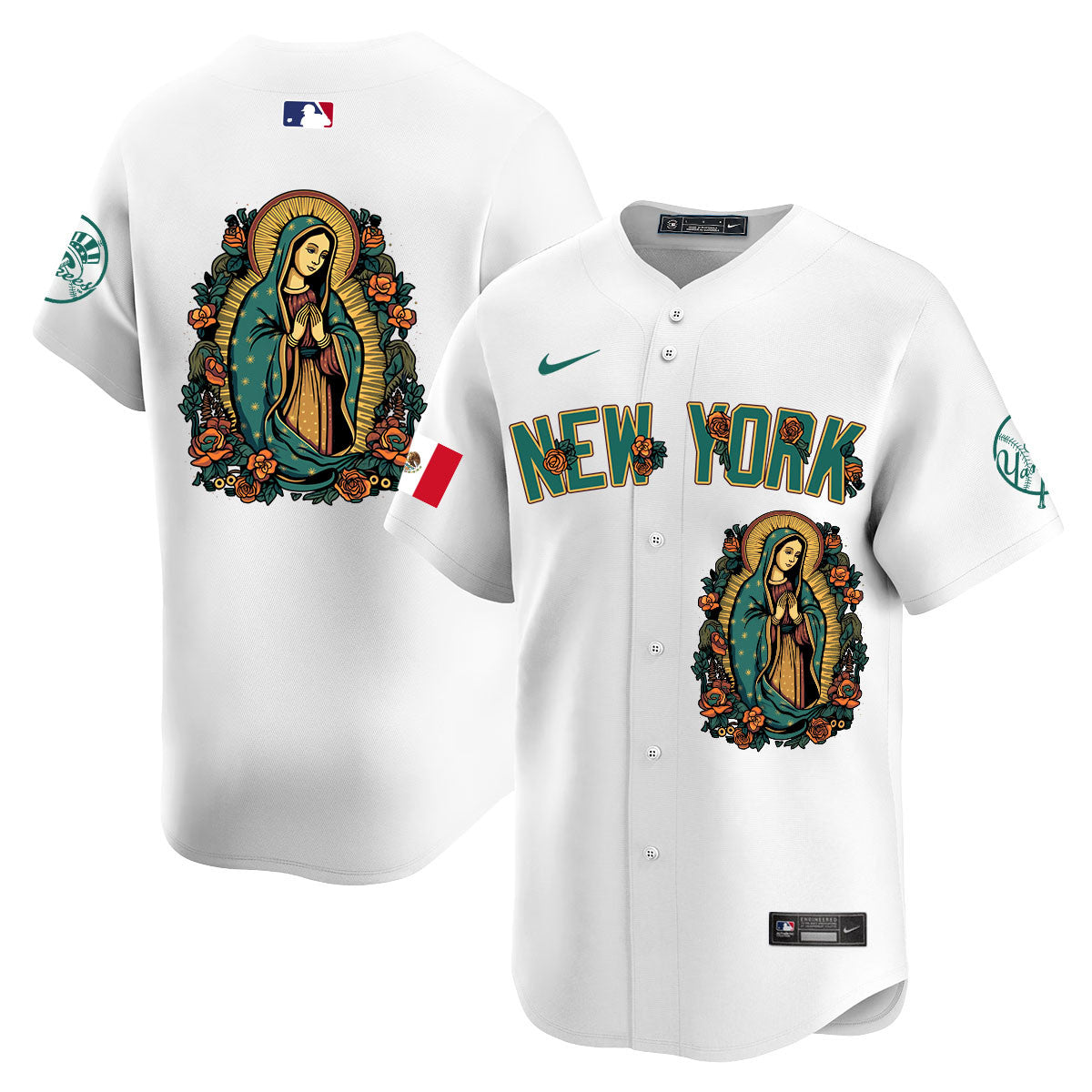 Yankees Mexico Guadalupe Vapor Premier Limited Jersey N1 - Printed