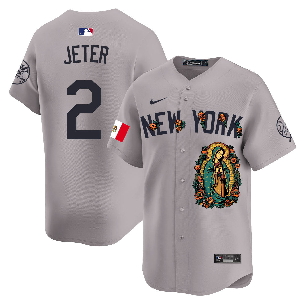 Yankees Mexico Guadalupe Vapor Premier Limited Jersey N1 - Printed