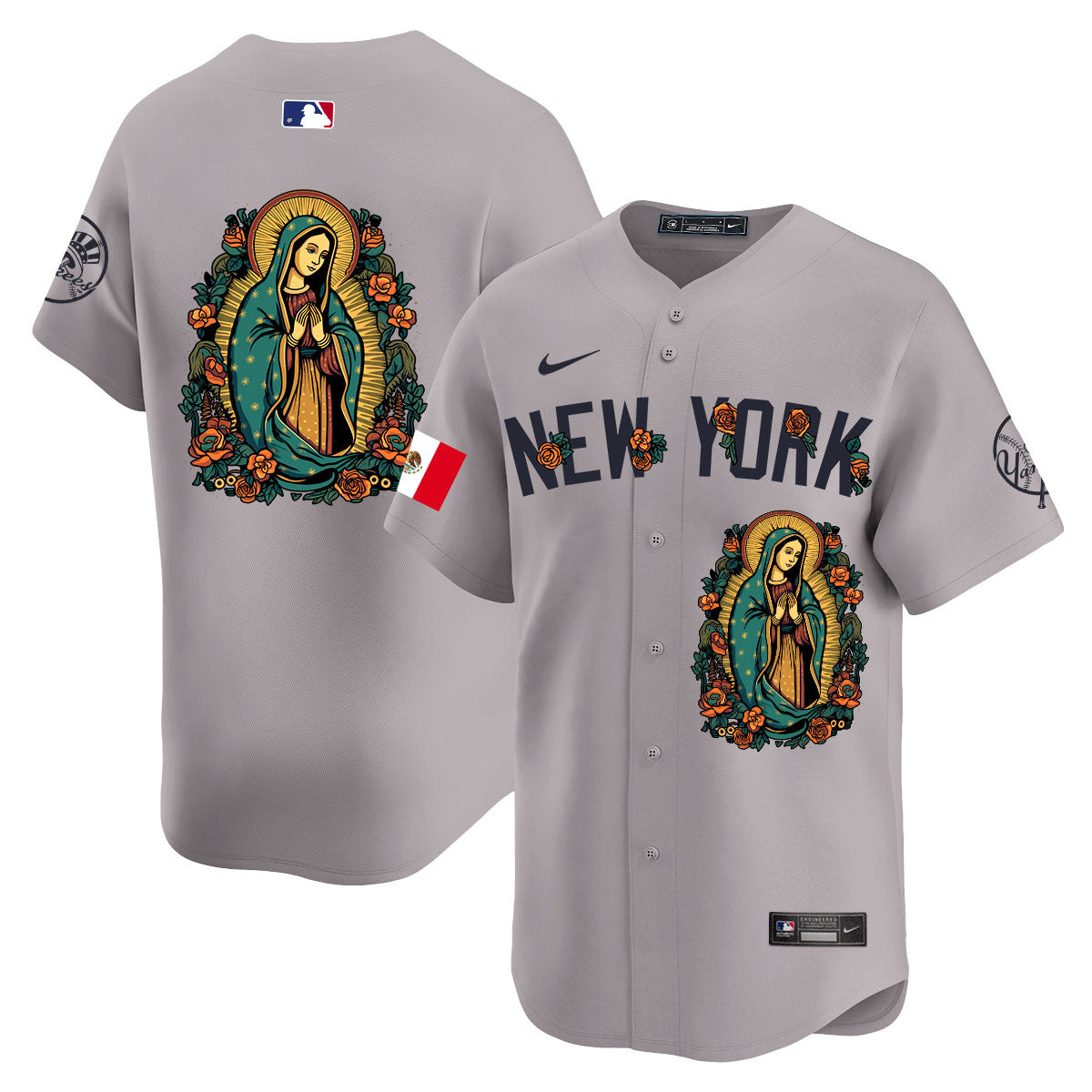 Yankees Mexico Guadalupe Vapor Premier Limited Jersey N1 - Printed