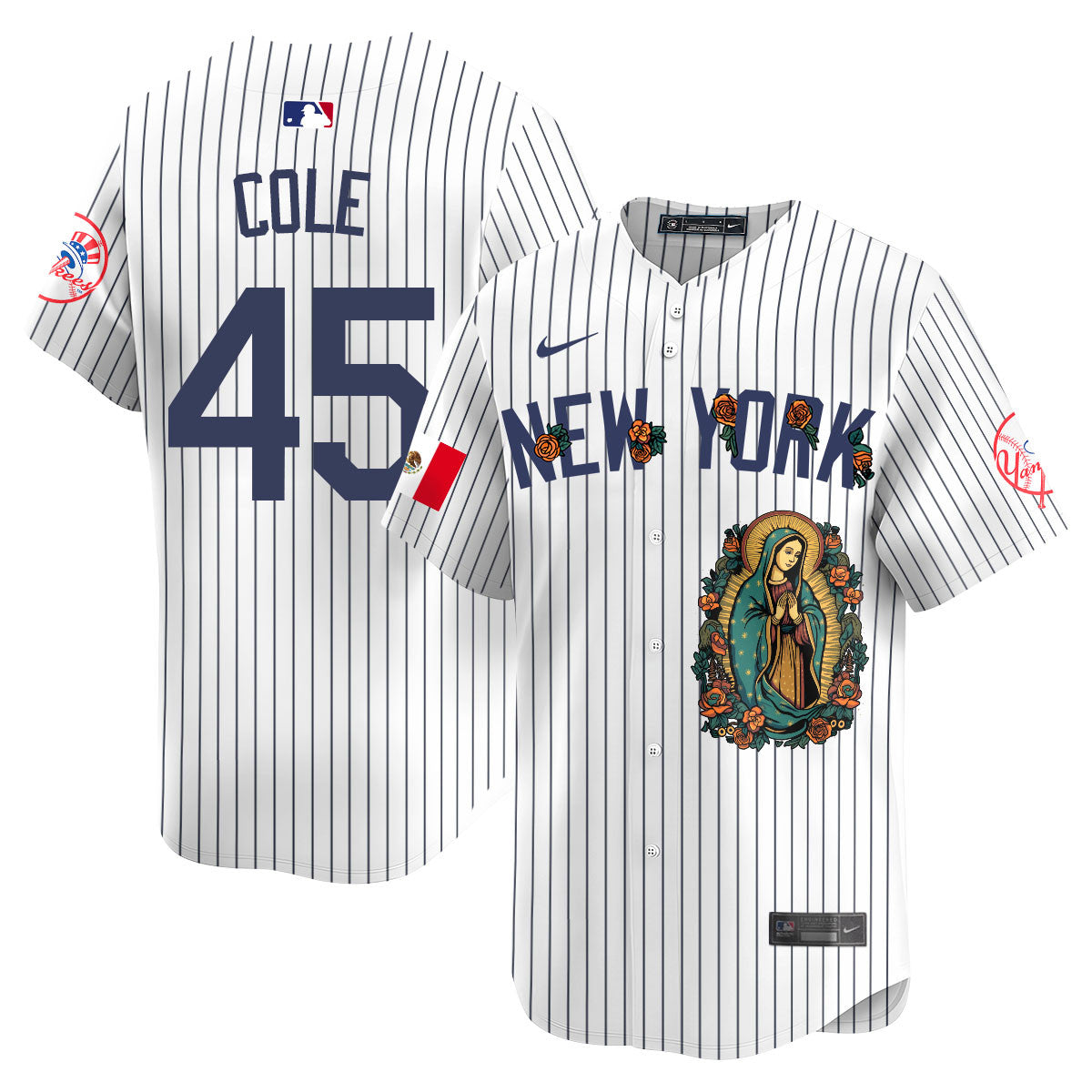 Yankees Mexico Guadalupe Vapor Premier Limited Jersey N1 - Printed