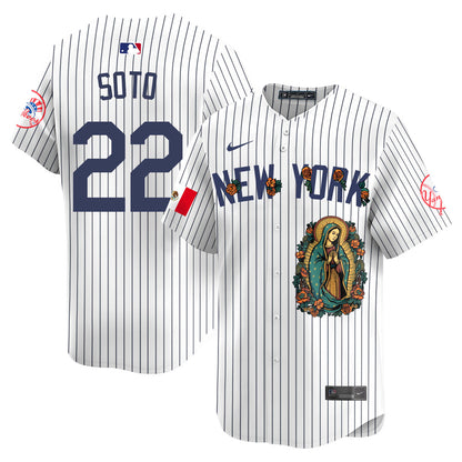 Yankees Mexico Guadalupe Vapor Premier Limited Jersey N1 - Printed