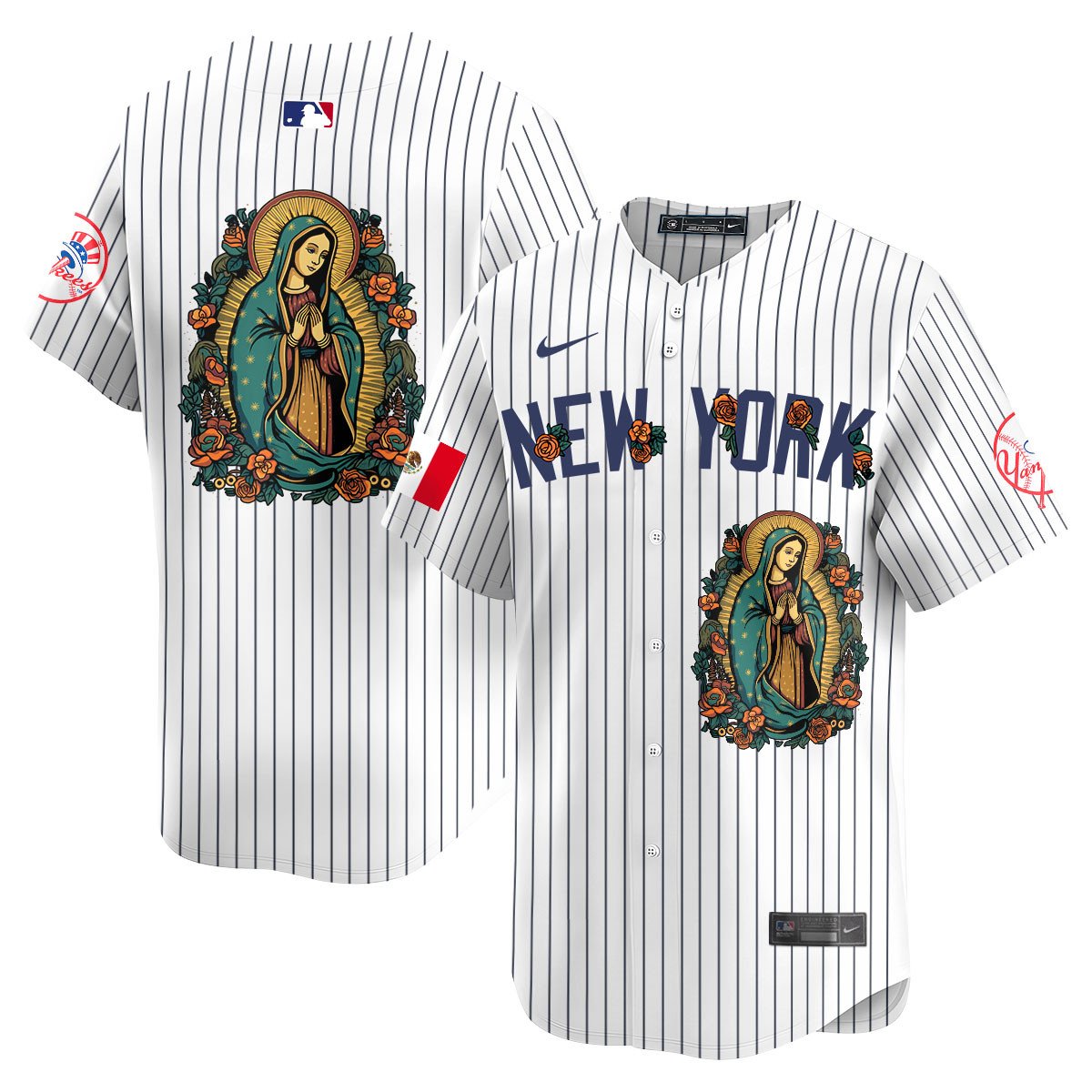 Yankees Mexico Guadalupe Vapor Premier Limited Jersey N1 - Printed