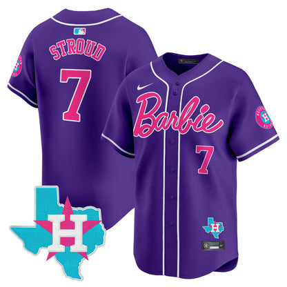 Astros Barbie Vapor Premier Limited Jersey - All Stitched