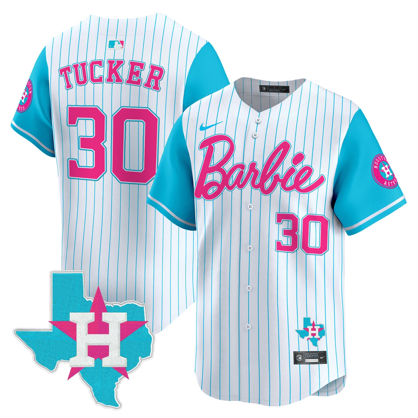 Astros Barbie Vapor Premier Limited Jersey - All Stitched