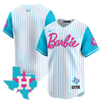 Astros Barbie Vapor Premier Limited Jersey - All Stitched