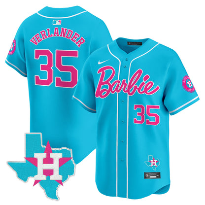 Astros Barbie Vapor Premier Limited Jersey - All Stitched