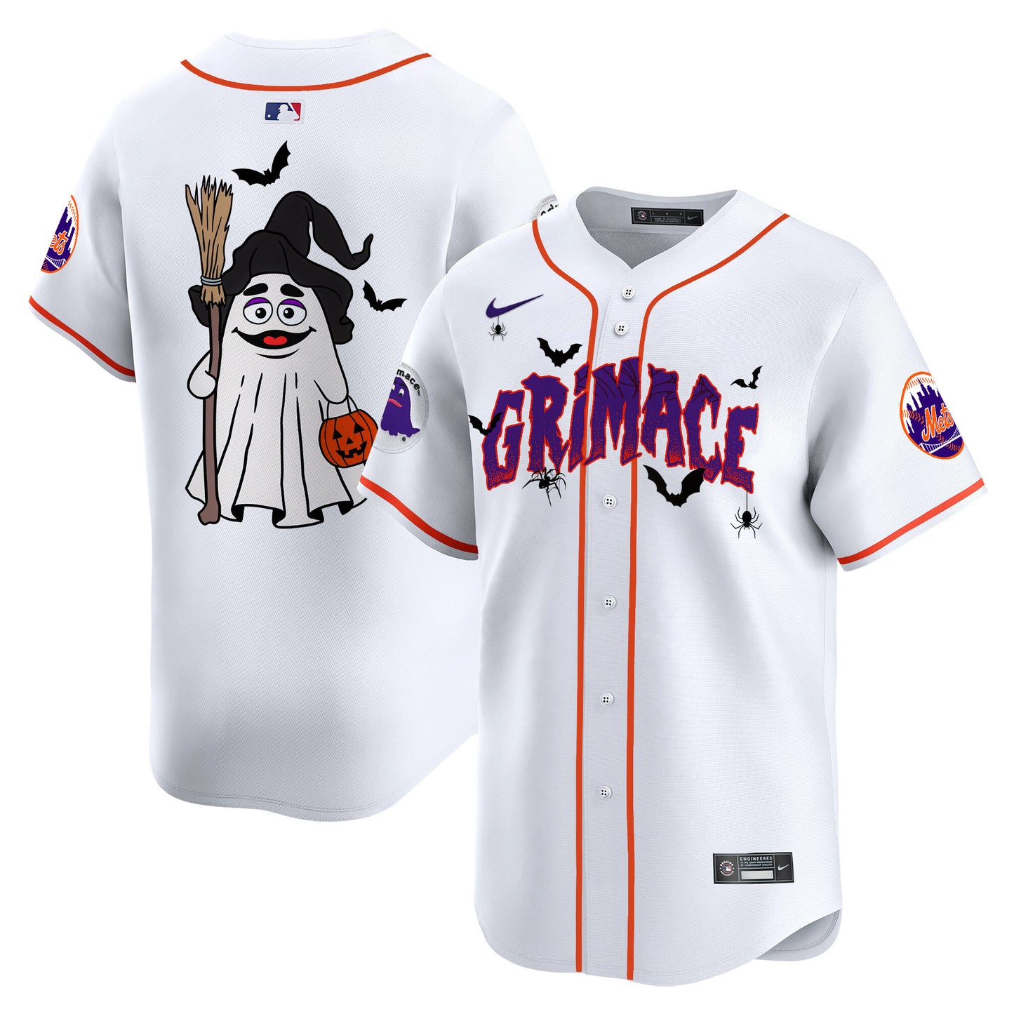 Mets Grimace Halloween Vapor Premier Limited Jersey- Printed