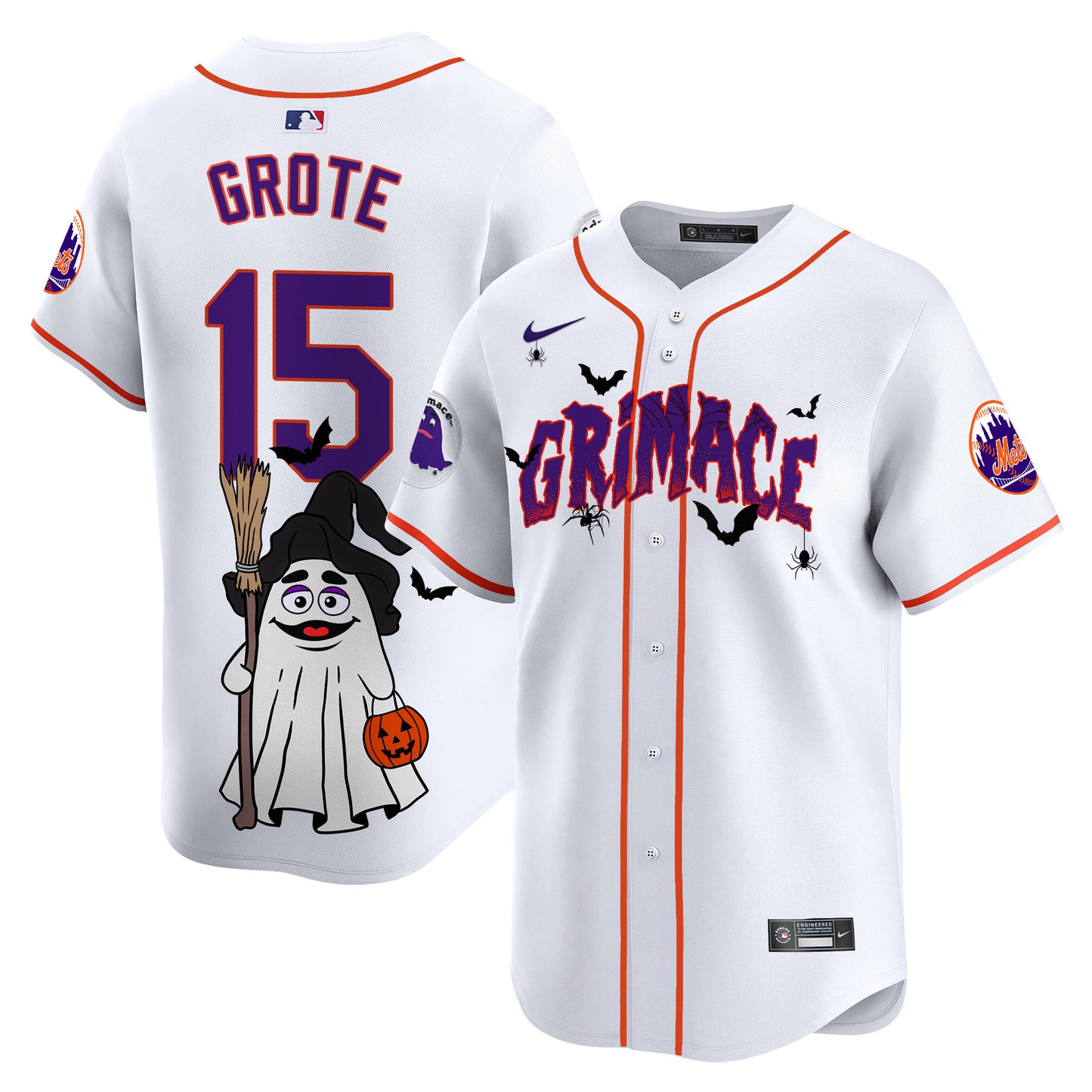 Mets Grimace Halloween Vapor Premier Limited Jersey- Printed