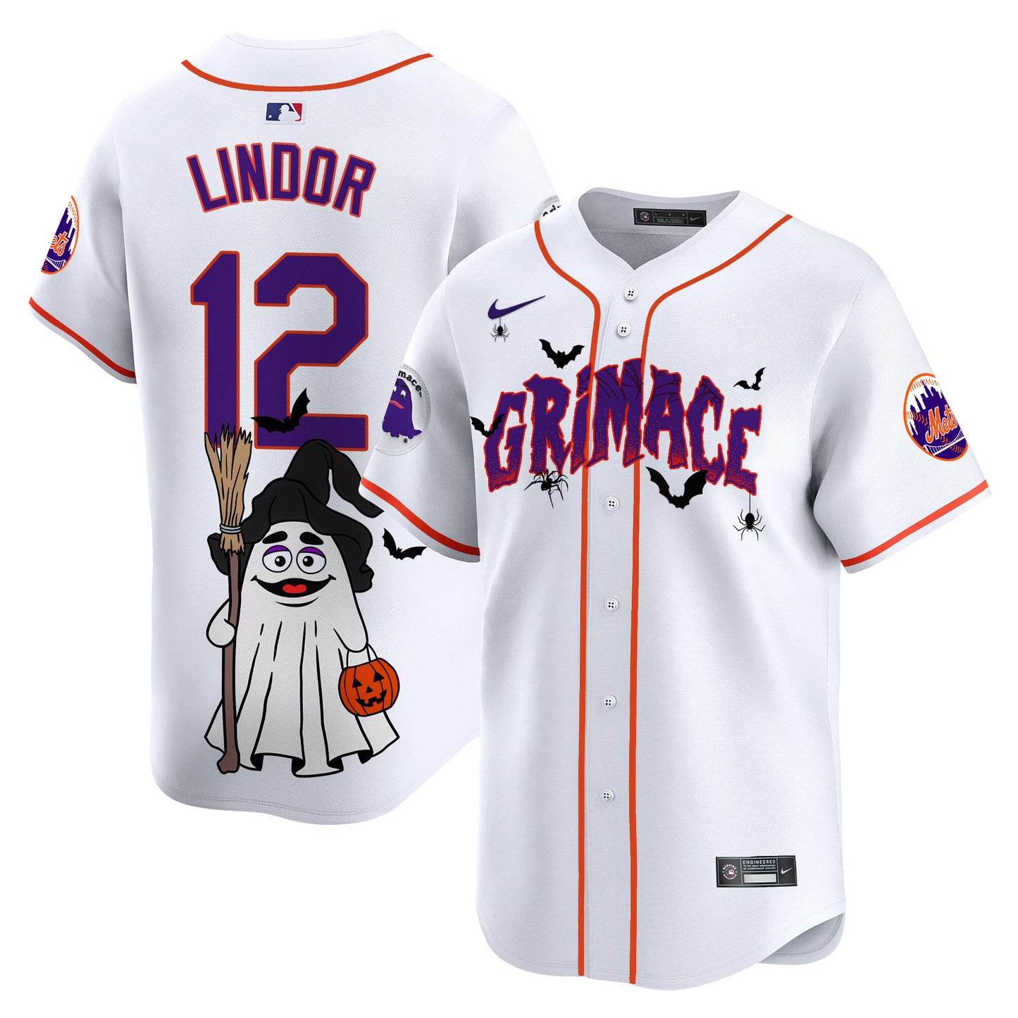 Mets Grimace Halloween Vapor Premier Limited Jersey- Printed