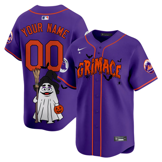 Mets Grimace Halloween Vapor Premier Limited Custom Jersey- Printed