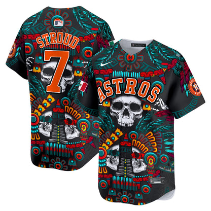 Astros Mexico Skull Vapor Premier Limited Jersey V2 - Printed