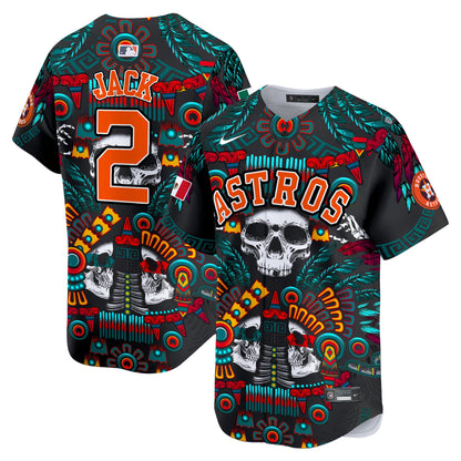 Astros Mexico Skull Vapor Premier Limited Jersey V2 - Printed