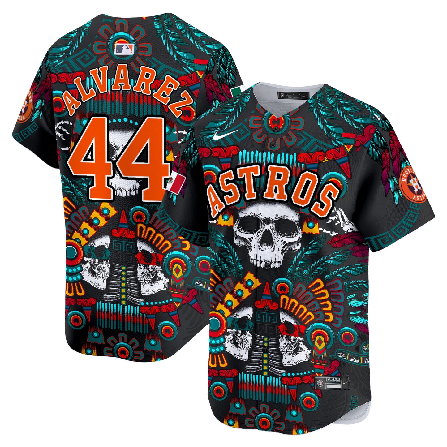 Astros Mexico Skull Vapor Premier Limited Jersey V2 - Printed