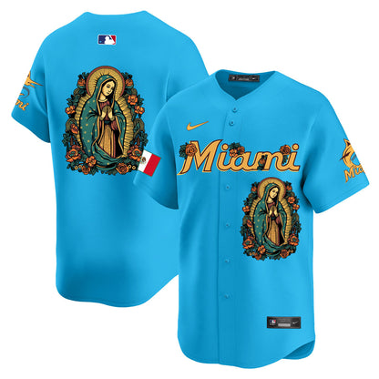 Marlins Mexico Guadalupe Vapor Premier Limited Jersey - Printed