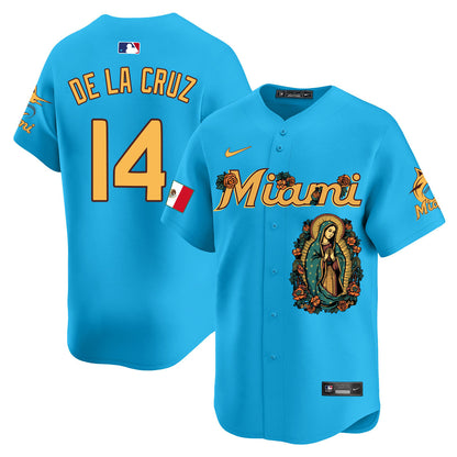 Marlins Mexico Guadalupe Vapor Premier Limited Jersey - Printed