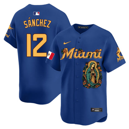 Marlins Mexico Guadalupe Vapor Premier Limited Jersey - Printed