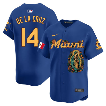 Marlins Mexico Guadalupe Vapor Premier Limited Jersey - Printed